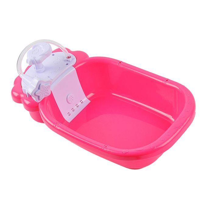 Doll Bath Play Tub With Shower Pretend Play Infant Baby Only Bathtub