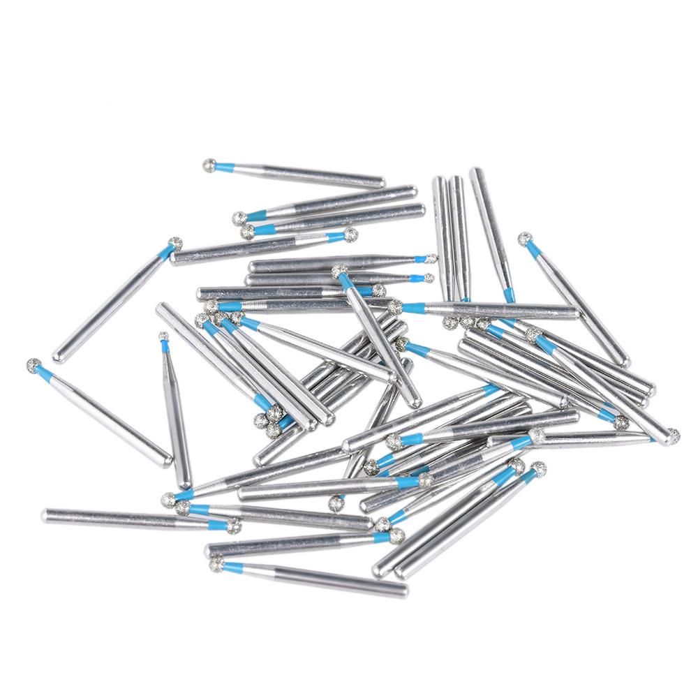 50Pcs Dental Diamond Burs Drill Dental High Speed Burs Teeth Polishing & Smoothing Tool
