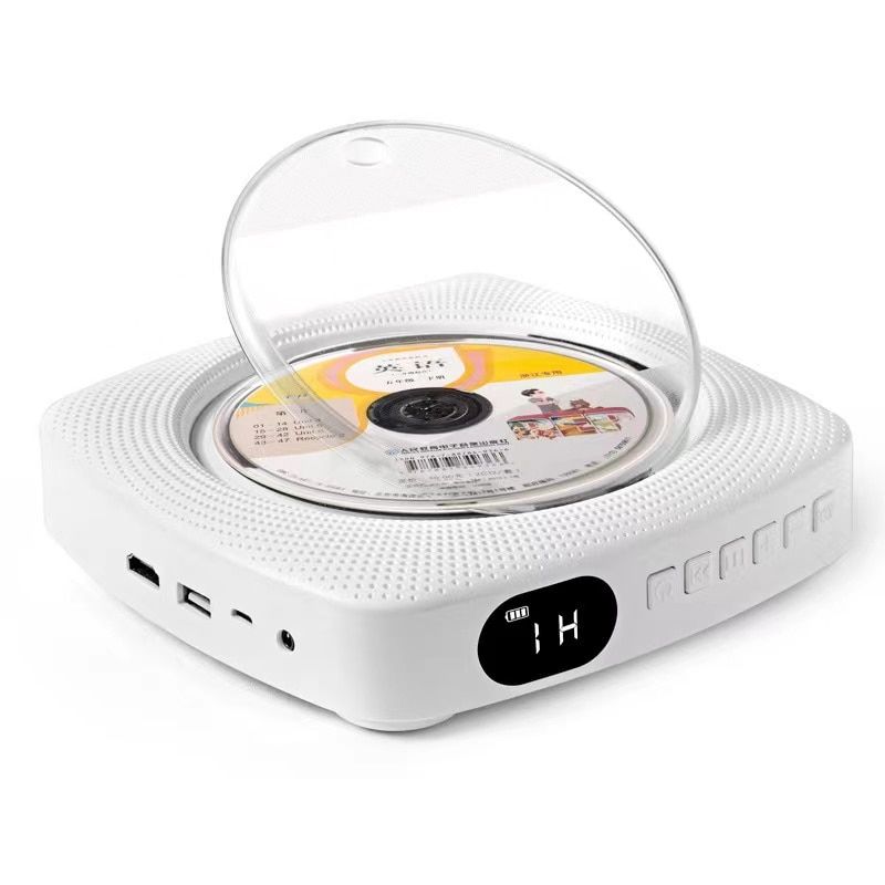 Portable DVD CD Player FM Radio CD Bluetooth Wall Mount Speaker System Music CD MP3 Player1080P Digital DVD TV Disc Music Player