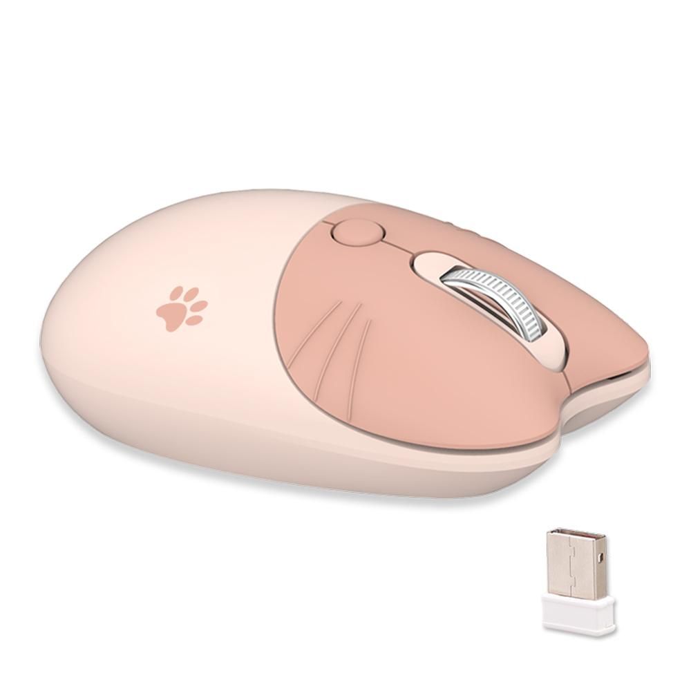 Mofii M3 2.4G Wireless Mouse Ergonomic Office Mice 3-gear Adjustable DPI Auto Sleep Low Noise for Desktop Computer Laptop Brown