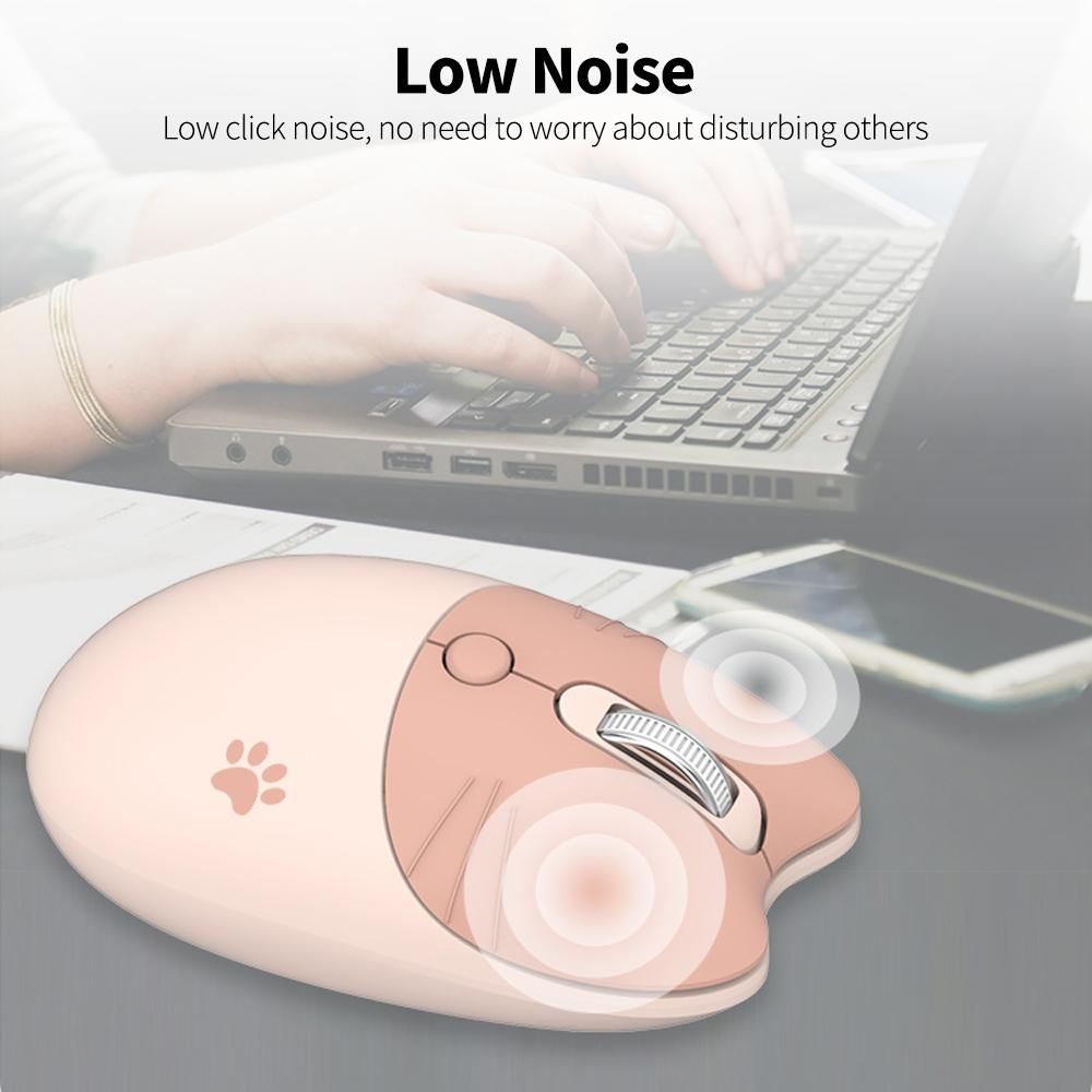 Mofii M3 2.4G Wireless Mouse Ergonomic Office Mice 3-gear Adjustable DPI Auto Sleep Low Noise for Desktop Computer Laptop Brown