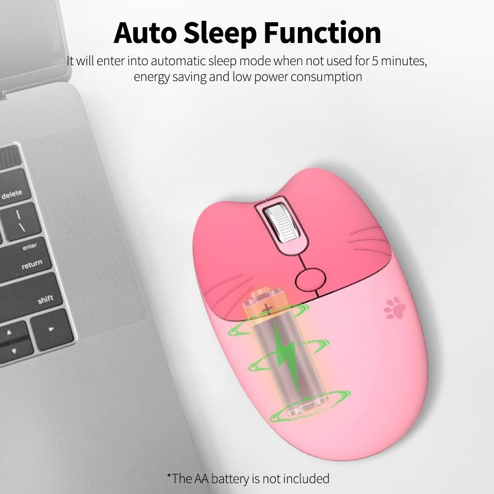 Mofii M3 2.4G Wireless Mouse Ergonomic Office Mice 3-gear Adjustable DPI Auto Sleep Low Noise for Desktop Computer Laptop Brown