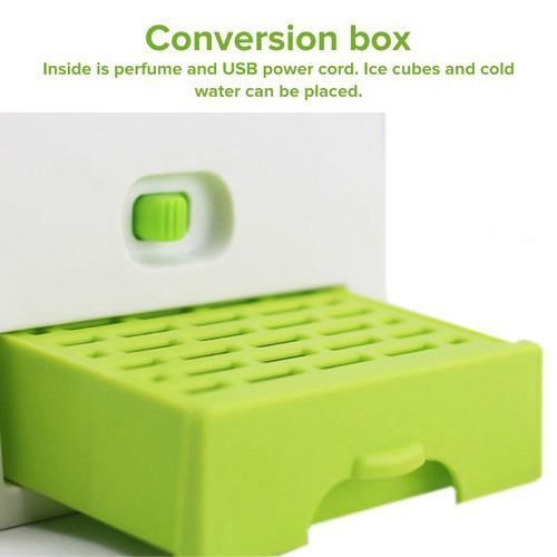 USB Rechargeable Water Cooler Fan Desk Car Mini Air *NEW