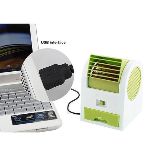 USB Rechargeable Water Cooler Fan Desk Car Mini Air *NEW