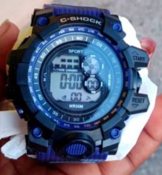 Children Sports LED Digital Military Watches Blue