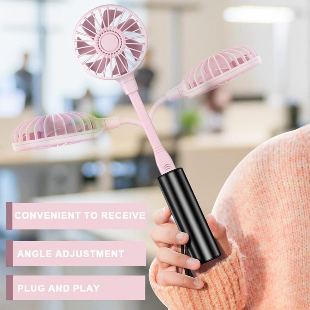 USB Fan Mini Fan with Swan Neck Flexible Cooling Fan Portable Fan for Laptop Mobile Pc Home Office White