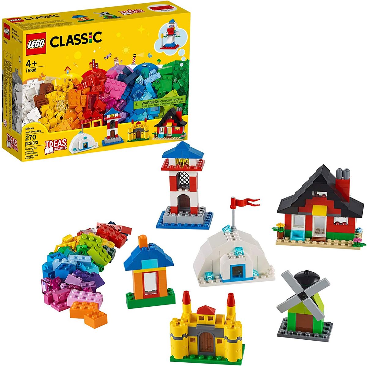 Classic Bricks And Houses 11008 Kids Building Set 270 Pieces