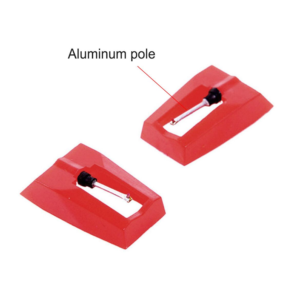 Plastic/Aluminum Rod Turntable Phono Cartridge With Stylus For Vinyl Record Play PlasticRod