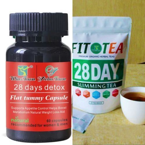28 Days Slimming Tea + Flat Tummy Detox Pill