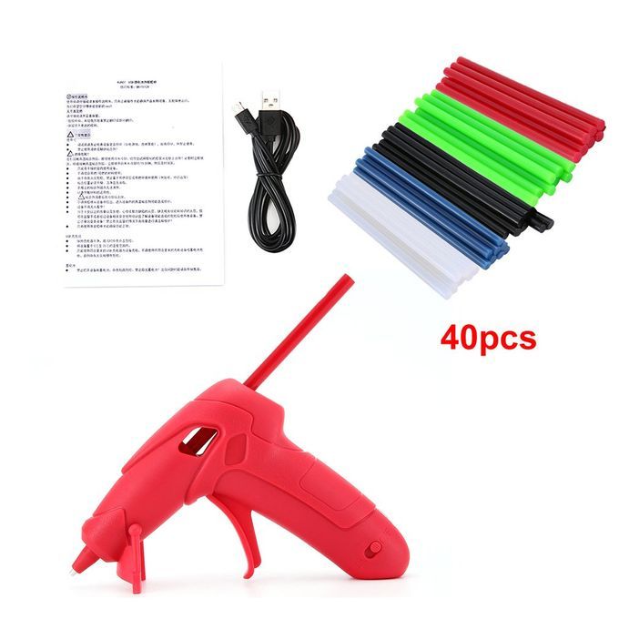 RJ807 USB Charging Hot Melt Glue With Glue Stick For DIY Repair Tools