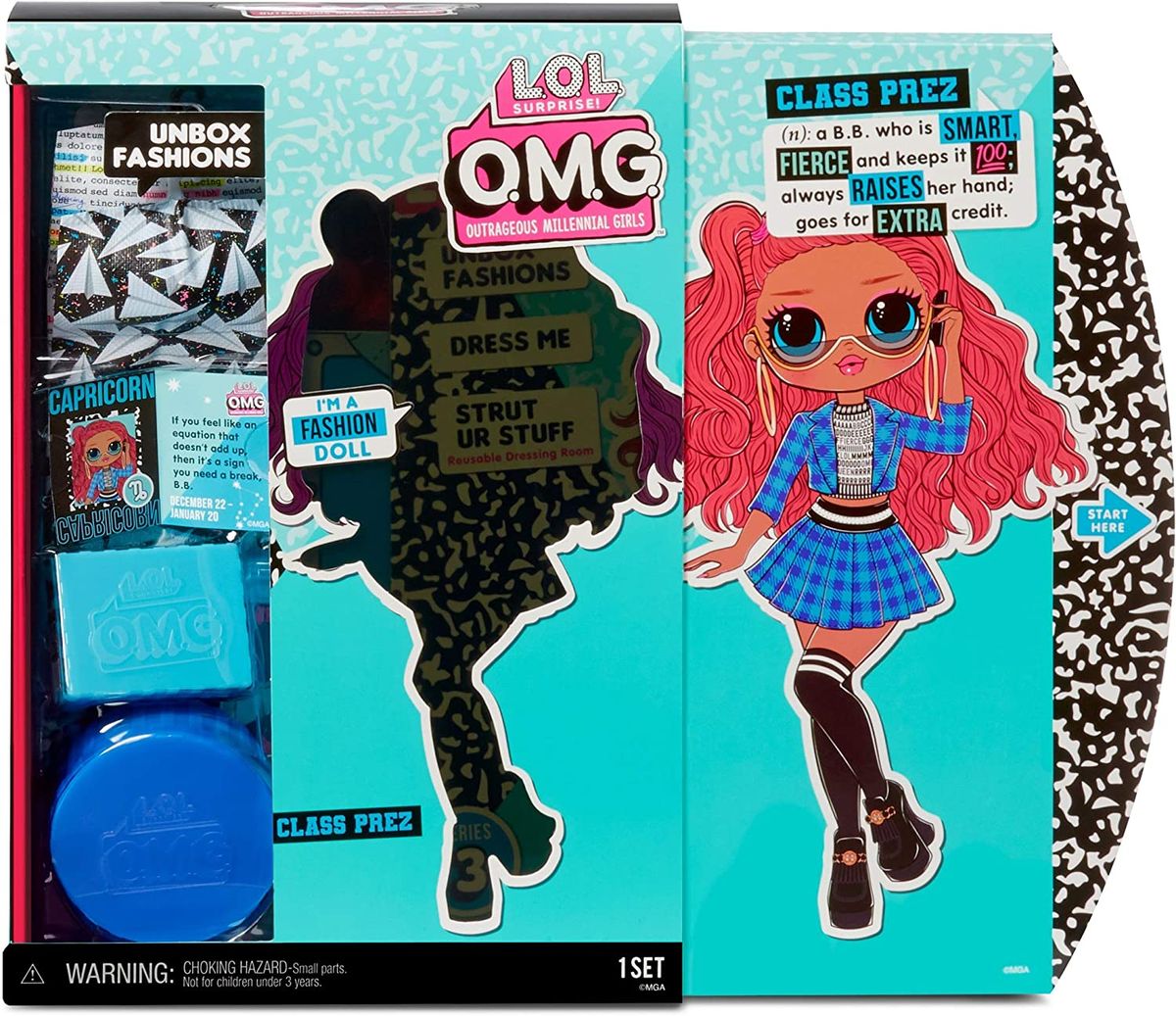 OMG Series 3 Class Prez Fashion Doll With 20 Surprises