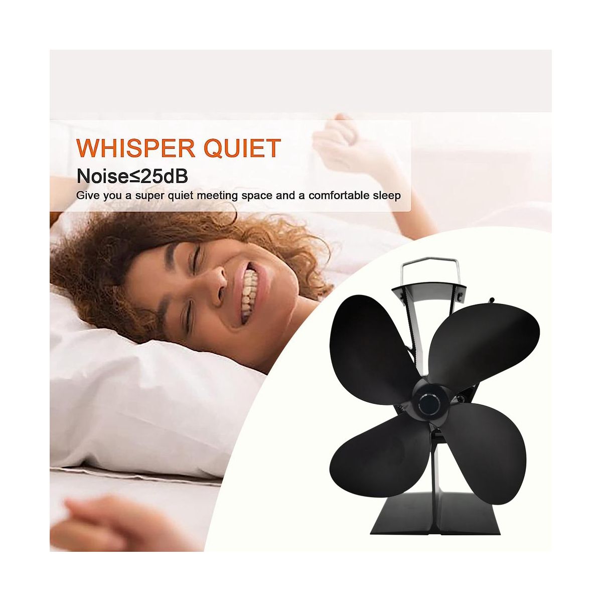 For Wood/Log Burner/Firep Wood Stove Fan Small Designed 4 s