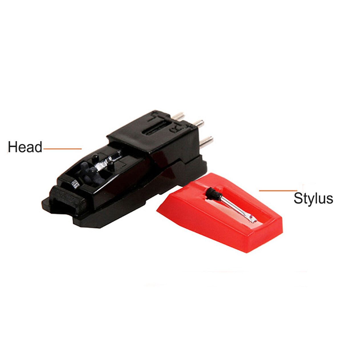 Plastic/Aluminum Rod Turntable Phono Cartridge With Stylus For Vinyl Record Play Aluminum Rod