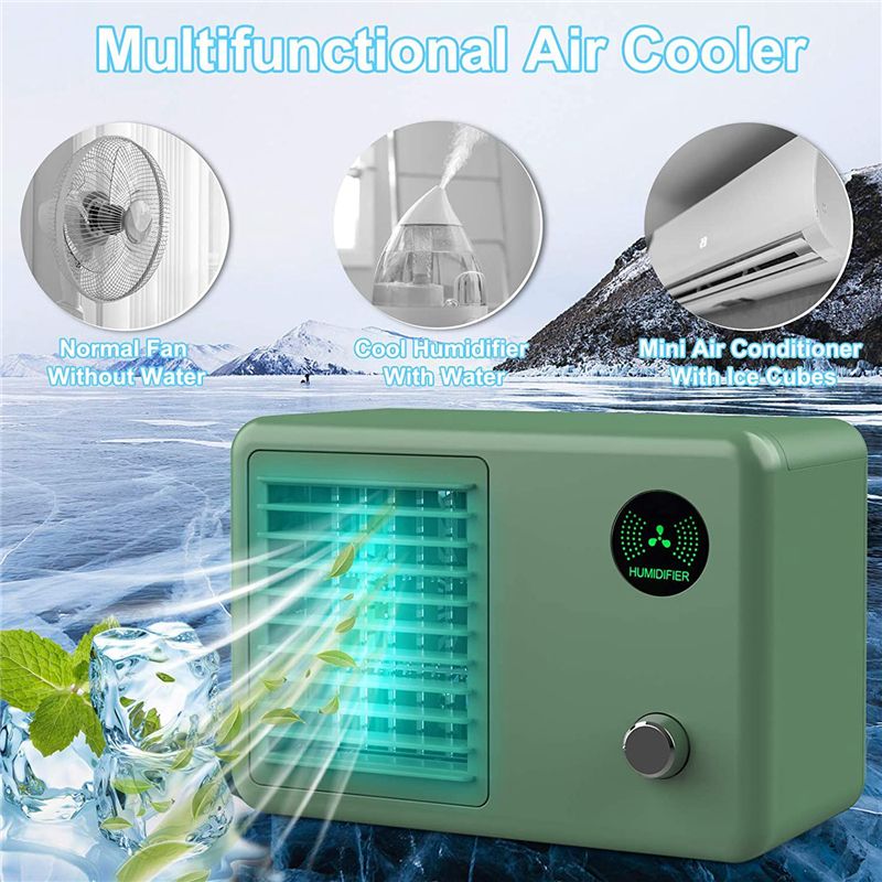 Personal Air Cooler Fan, 2000 MAh Cordless Portable Air