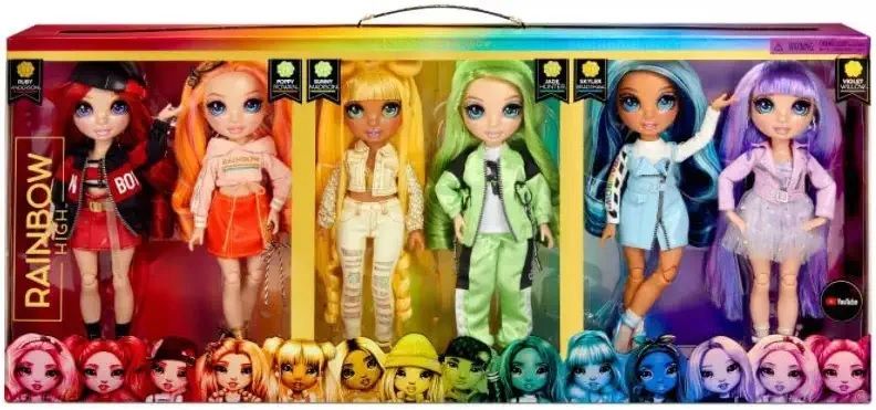 High Original Fashion Doll 6-Pack 11-inch Poseable Fashion Dolls