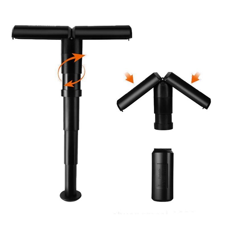 Portable Folding Seat Walking Stick Cane Adjustable Height Teliscopic Stool