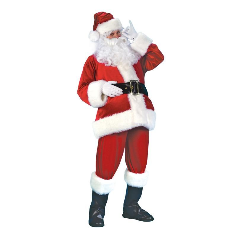 Christmas Adult Santa Claus Costume Cosplay Suit