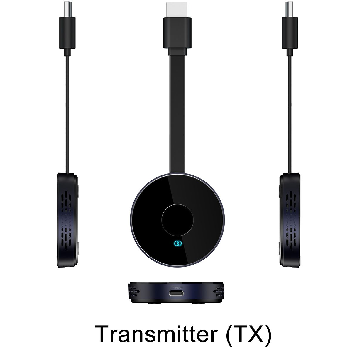 50M Wireless Transmission Transmitter Receiver HDMI Extender Screen Share Mirror Switch Phone Laptop PC To TV Monitor Multi To 1 A Set Of TX RX