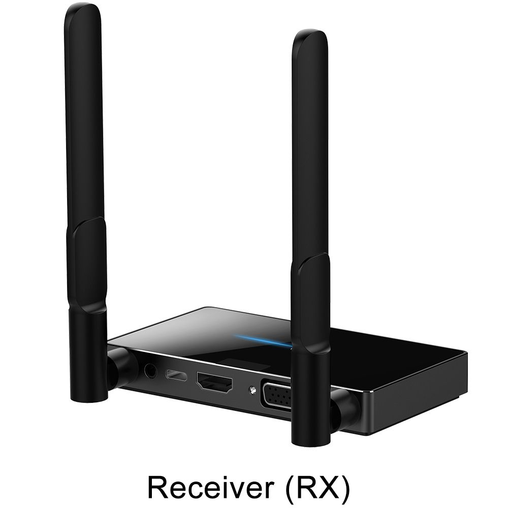50M Wireless Transmission Transmitter Receiver HDMI Extender Screen Share Mirror Switch Phone Laptop PC To TV Monitor Multi To 1 A Set Of TX RX
