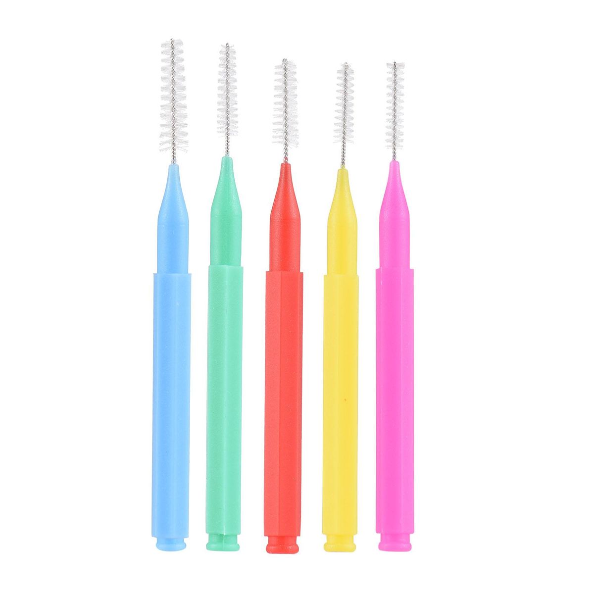 100 Pieces Interdental Brushes Dental Floss Toothpick Orthodontic Braces Brush Tooth Cleaning Tool Oral Care