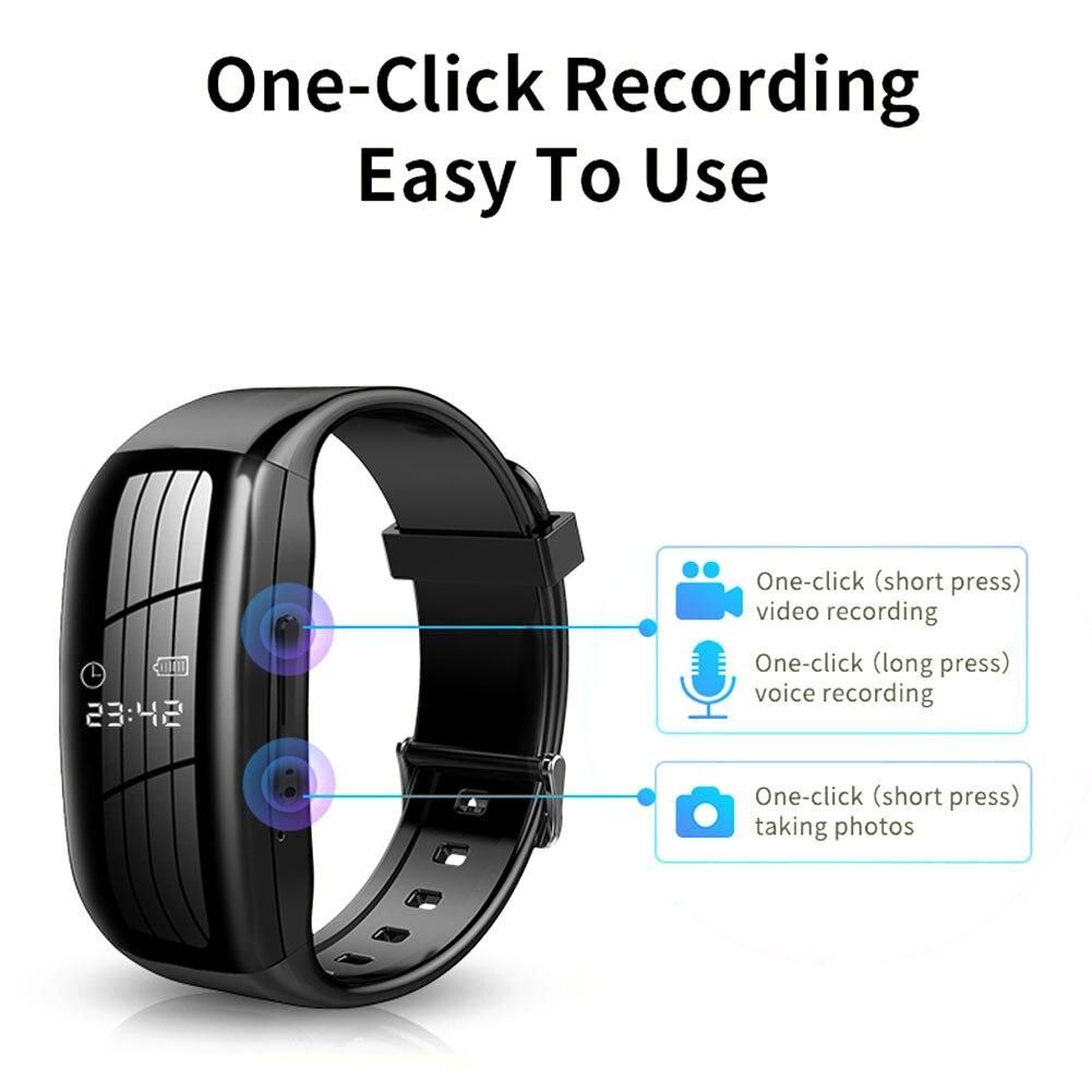 Smart Watch Digital Voice Video Recorder 1080P Camera Lens DV Professional Audio Sound Dictaphone Espia Wristband Noise 8-256GB