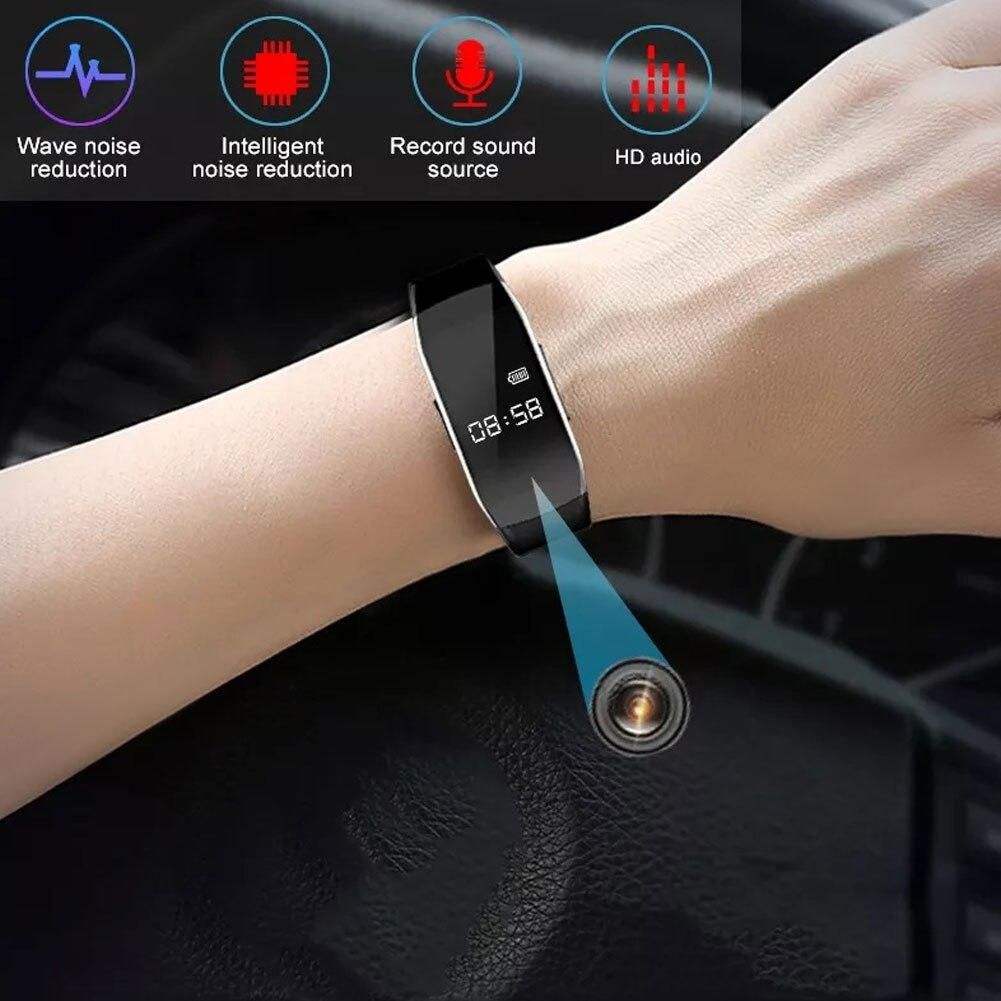 Smart Watch Digital Voice Video Recorder 1080P Camera Lens DV Professional Audio Sound Dictaphone Espia Wristband Noise 8-256GB