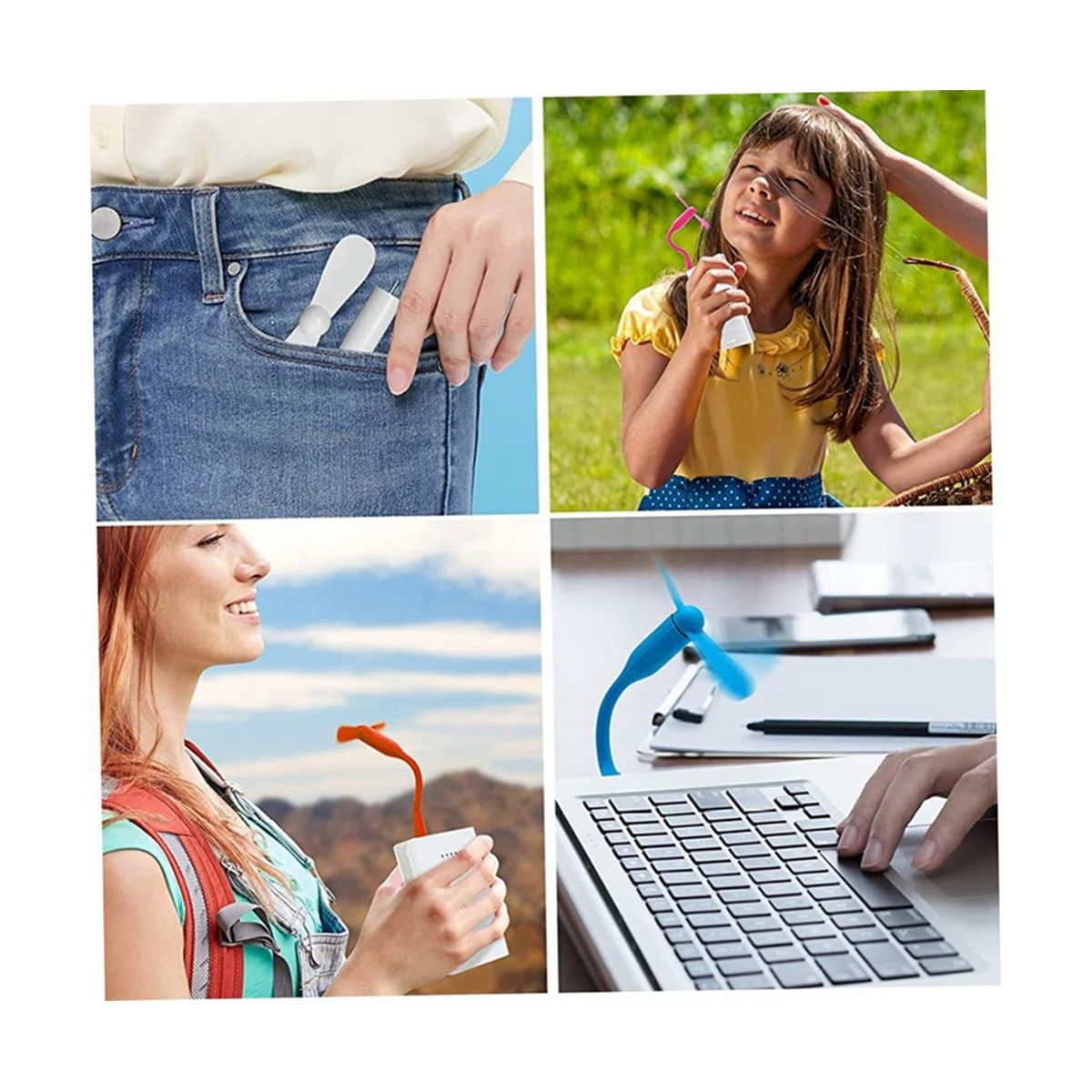 Multifunctional USB Mini Desktop Mini Fan with Universal