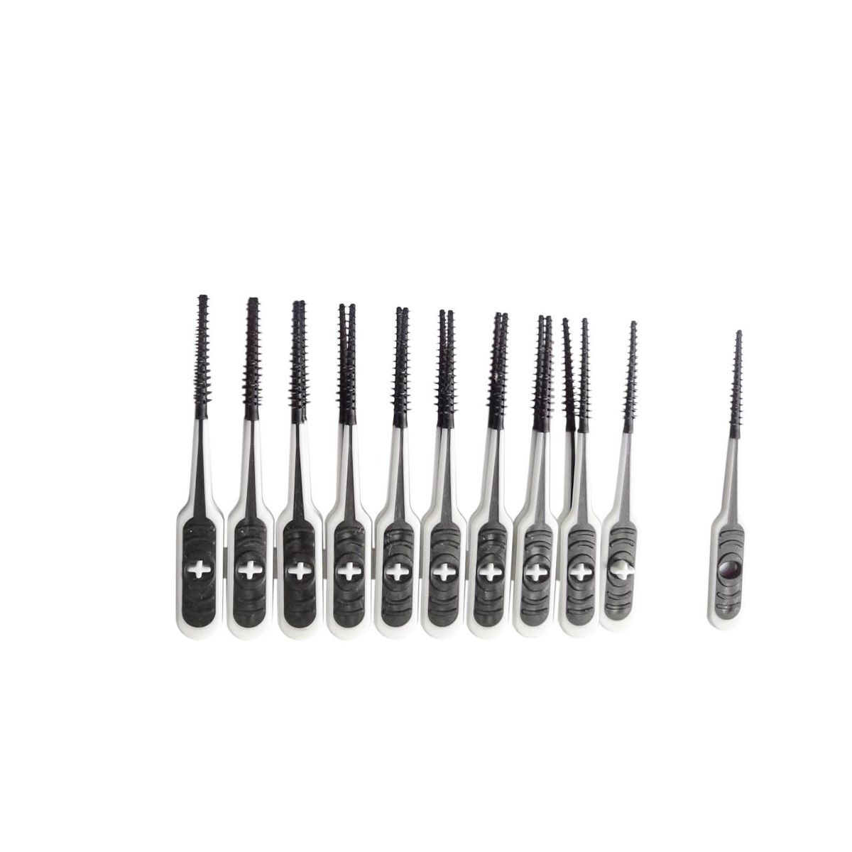 20pcs Toothpick Silicone Tooth Picks Dental Floss Interdental Brush Teeth Stick Soft Brushes for Teeth Cleaning