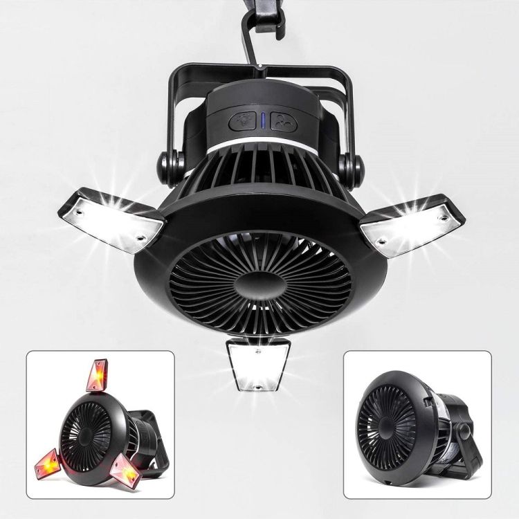 Solar Camping Lamp Fan Mosquito Repellent Lamp