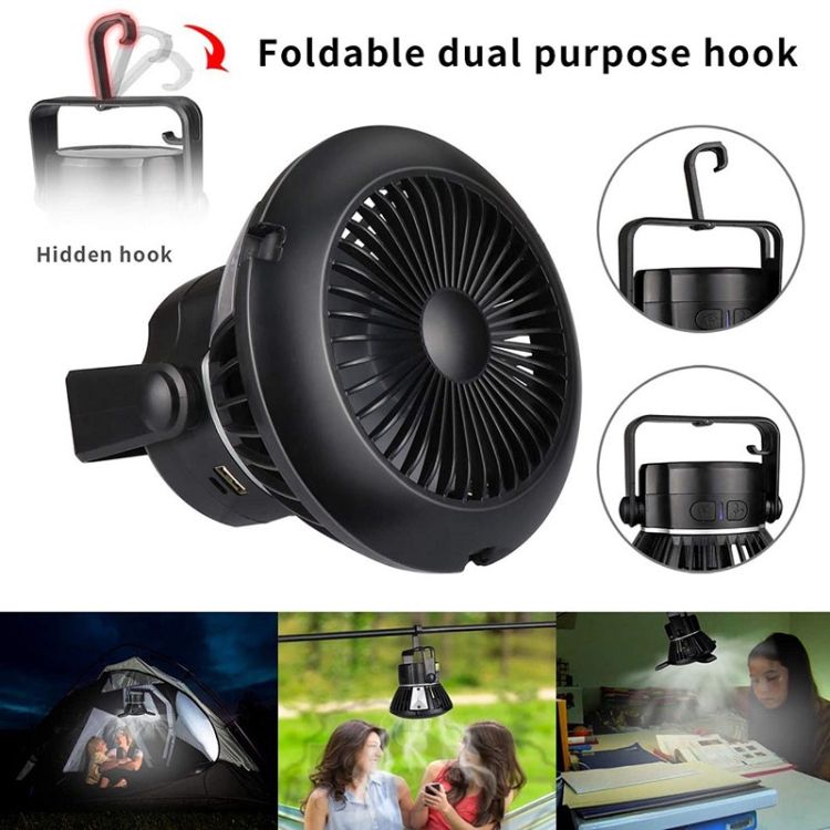 Solar Camping Lamp Fan Mosquito Repellent Lamp