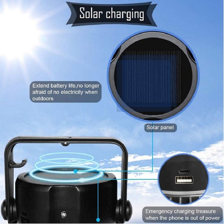 Solar Camping Lamp Fan Mosquito Repellent Lamp