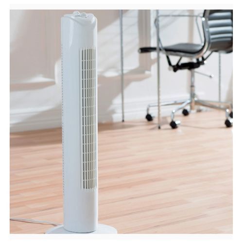 Sleek 29" Oscillating Tower Fan With 120Mins Timer