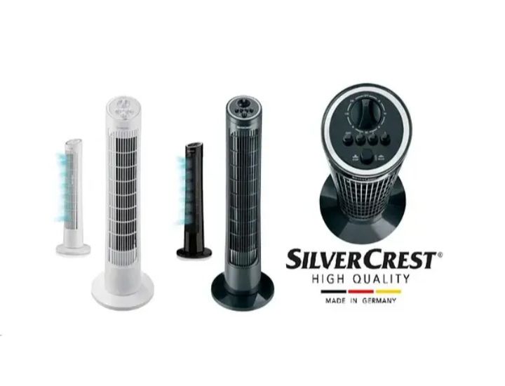 SilverCrest 32" Oscillating Tower Fan With 120Mins Timer