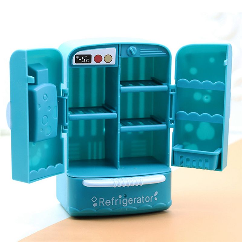 1:18 Mini Simulation Mini Double Door Refrigerator
