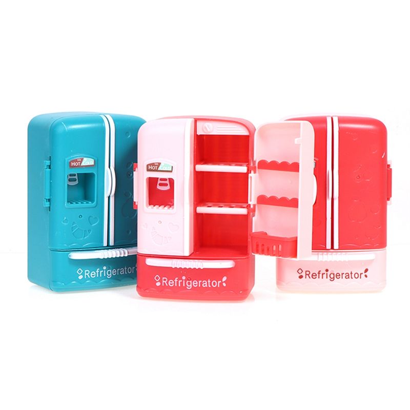 1:18 Mini Simulation Mini Double Door Refrigerator