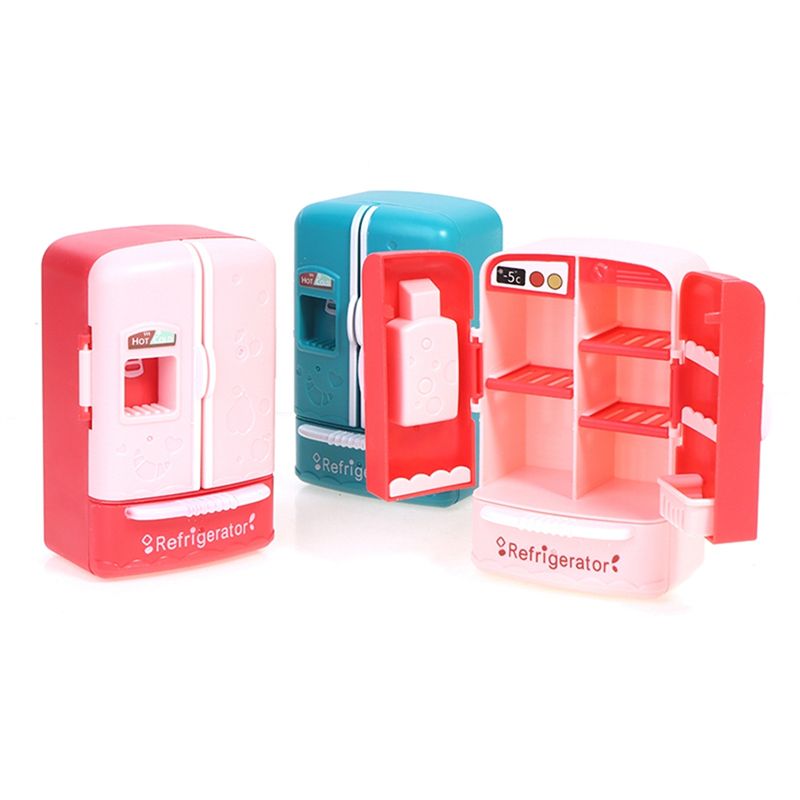 1:18 Mini Simulation Mini Double Door Refrigerator