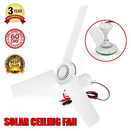 Portable 12V DC Ceiling Fan 3 Bla De 0.7AMP HQ Caravan