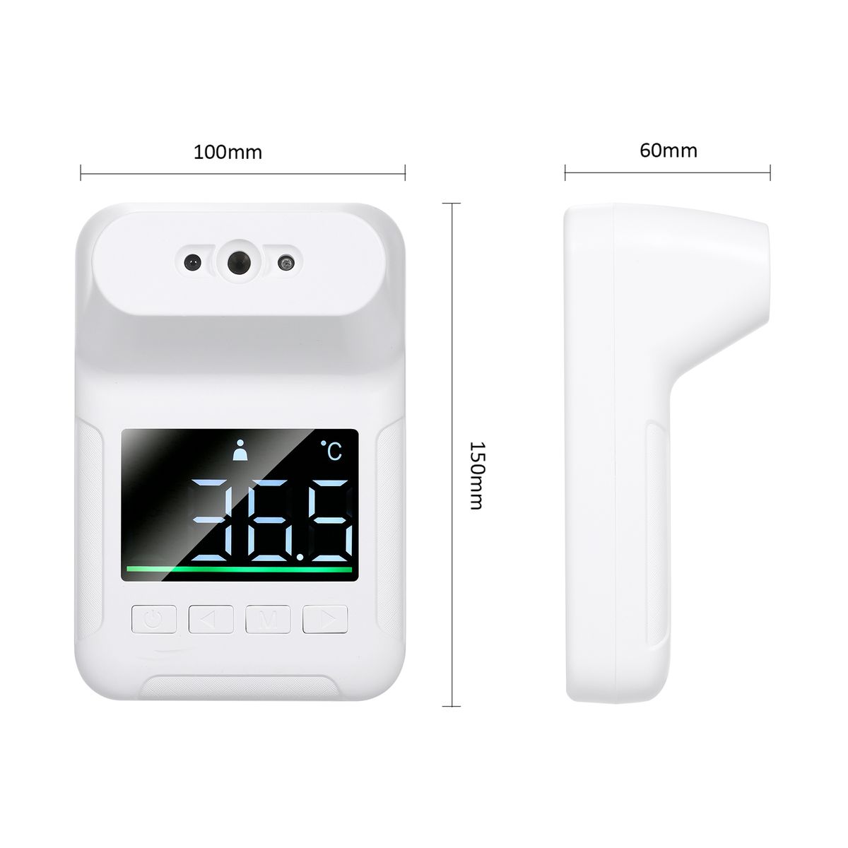 Wall Mounted Non-contact IR Thermometer With Multi-Language