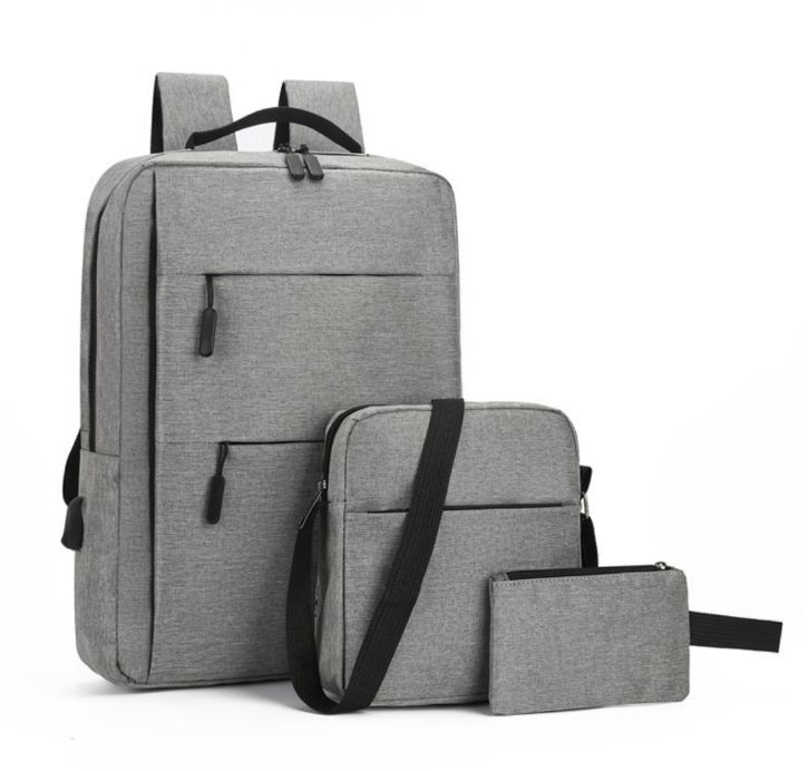 High Quality USB Charging 3pcs Laptop Bag