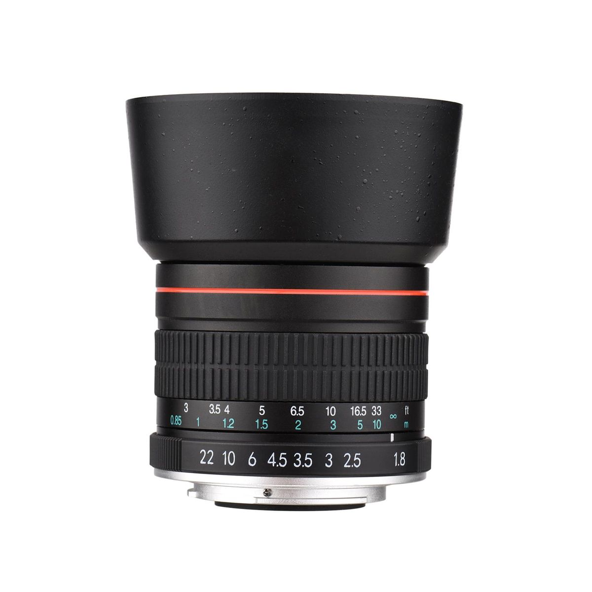 Andoer 85mm F1.8 Large Aperture Medium Telephoto Full Frame Portrait Camera Lens Manual Focus 7 Groups 10 Elements EF Mount for Scenery Architecture Product Sport Photography Portrait Wedding Photo Shooting Replacement for Ca
