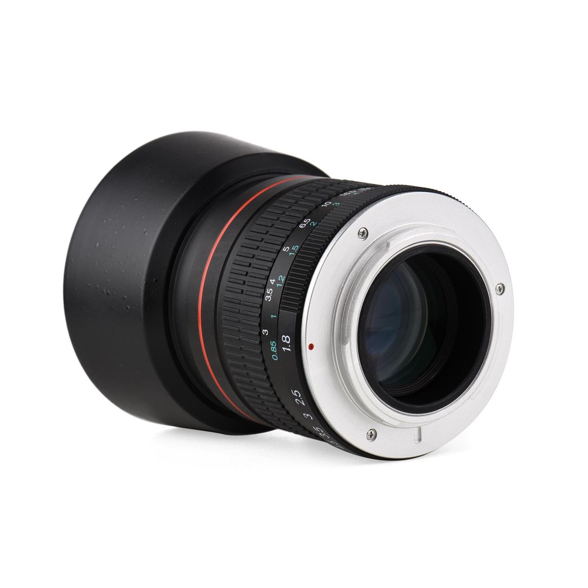 Andoer 85mm F1.8 Large Aperture Medium Telephoto Full Frame Portrait Camera Lens Manual Focus 7 Groups 10 Elements EF Mount for Scenery Architecture Product Sport Photography Portrait Wedding Photo Shooting Replacement for Ca