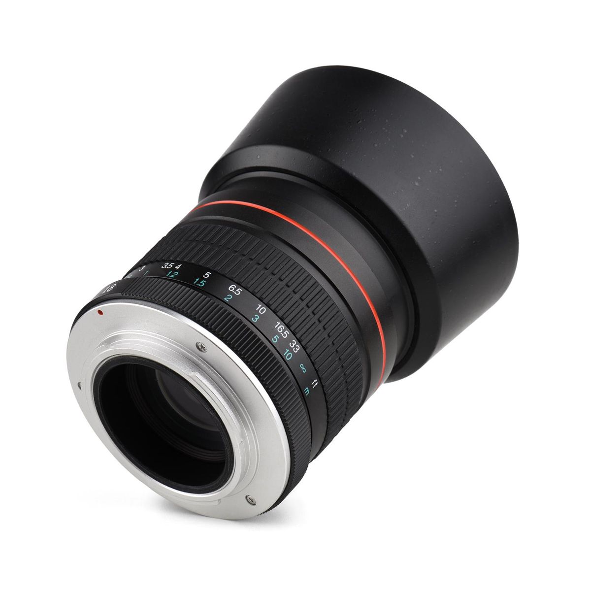 Andoer 85mm F1.8 Large Aperture Medium Telephoto Full Frame Portrait Camera Lens Manual Focus 7 Groups 10 Elements EF Mount for Scenery Architecture Product Sport Photography Portrait Wedding Photo Shooting Replacement for Ca
