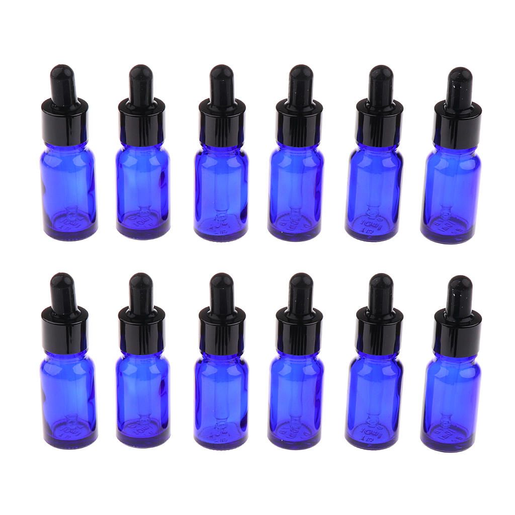 24Pcs Glass Bottle With Eye Dropper For Essential Oils Chemistry Lab