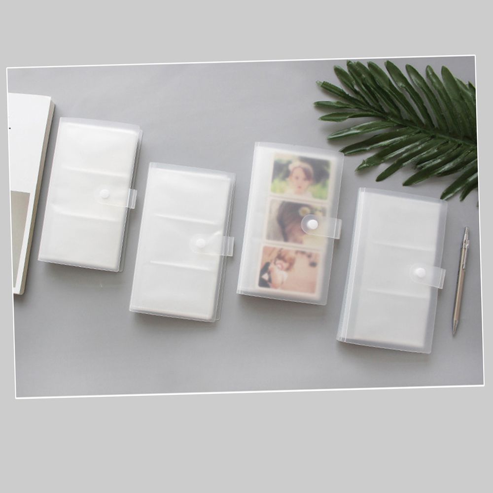 Transparent Business Card Holder Plastic Name Card Book ID