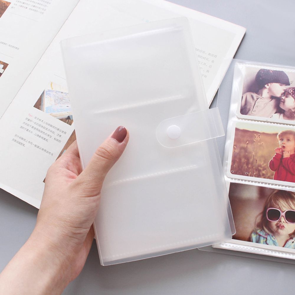 Transparent Business Card Holder Plastic Name Card Book ID