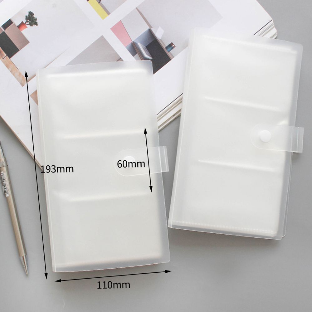 Transparent Business Card Holder Plastic Name Card Book ID