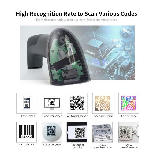Wired Barcode Scanner USB Versatile Scanning Code
