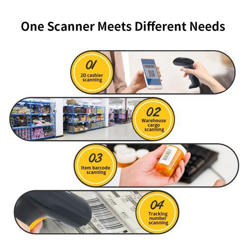 Wired Barcode Scanner USB Versatile Scanning Code
