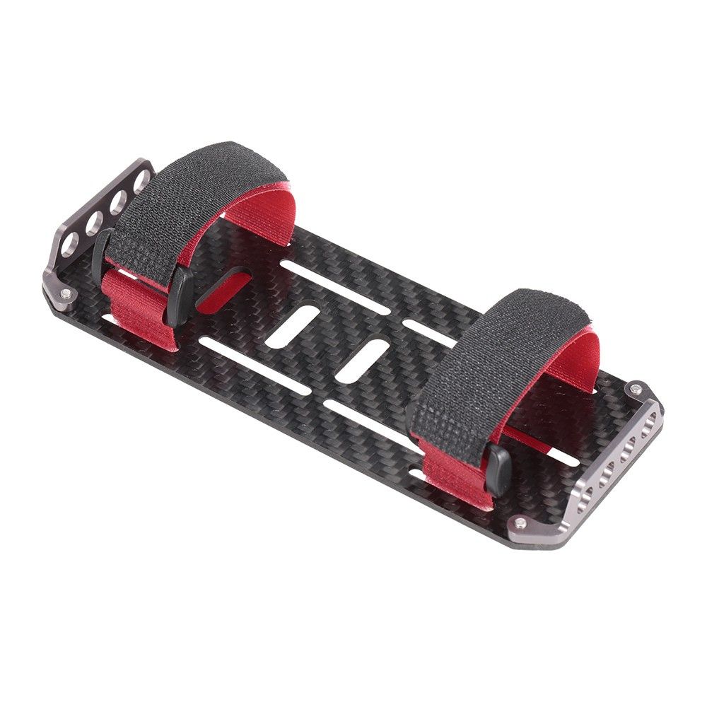 Black Carbon Fiber Battery Mounting Plate For 1/10 Scale RC
