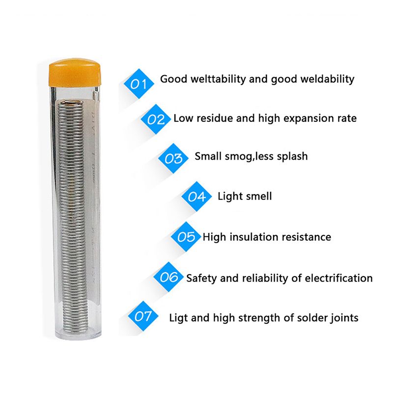 1.0mm 40/60 Tin/Resin Flux Rosin Core Solder Soldering Wire & Pen Dispenser Tin Lead Core Soldering Wire Tool